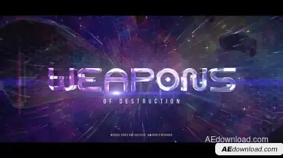 Space Action Trailer Titles template preview