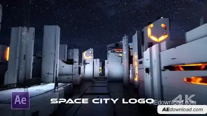 SPACE CITY LOGO Logo Stings template preview