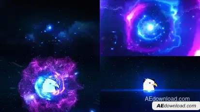 Space Explosion Logo Opener Logo Stings template preview