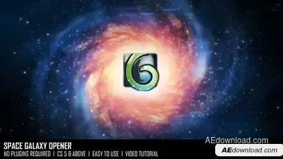 Space Galaxy Opener Openers template preview