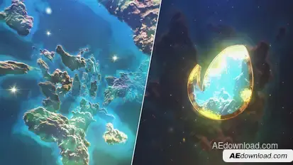 Space Nebula Logo Logo Stings template preview