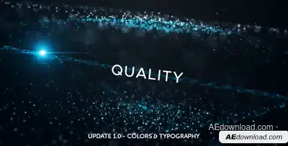 Space Particles Titles template preview
