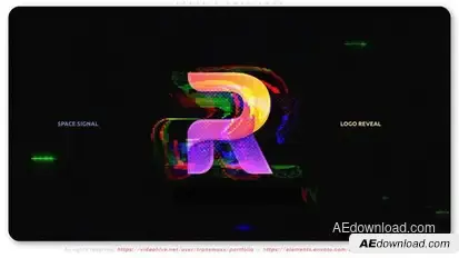 Space Signal Logo Logo Stings template preview
