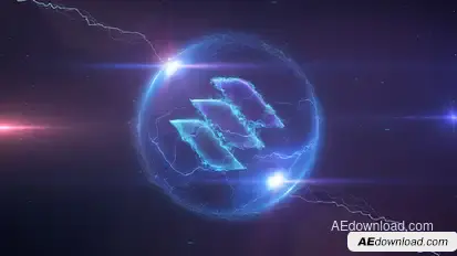Space Storm Logo Logo Stings template preview