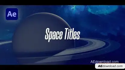 Space Titles Openers template preview