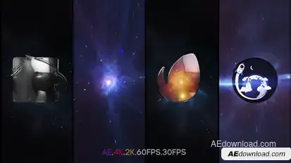 Space Vortex Logo Intro Logo Stings template preview