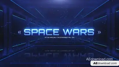 Space Wars Trailer Titles template preview