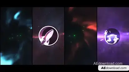 Space Wormhole Logo Logo Stings template preview