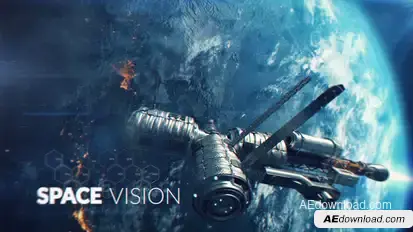 Spaceships Trailer Video Displays template preview