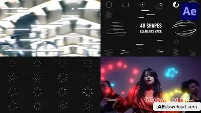 Spark Explosion Elements for After Effects Elements template preview