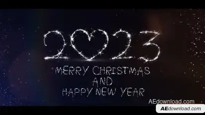 Sparkler Christmas Card | After Effects Openers template preview