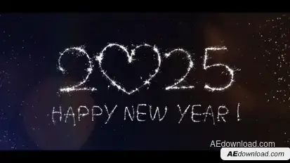 Sparkler New Year | After Effects Openers template preview
