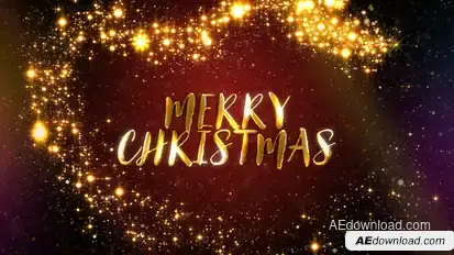 Sparkles  Particles  and Creative Christmas Opener Video Displays template preview