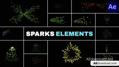 Sparks Elements for After Effects Elements template preview