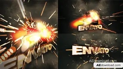 Sparky Title Logo Stings template preview