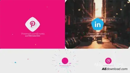 Atomic Orbit Logo Reveal – Dynamic 2D Intro Animation with Geometric Shapes, Rotating Lines Logo Stings template preview