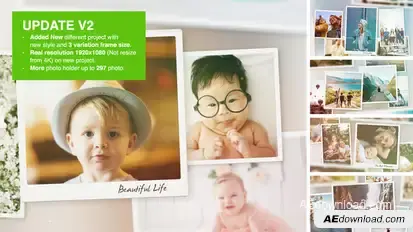 Special Moments Photo Slideshow Video Displays template preview