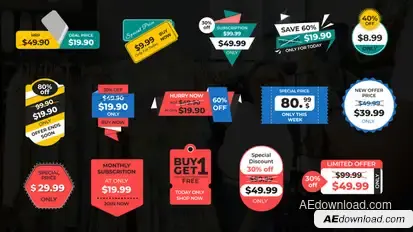 Special Price Sales Badges Titles template preview
