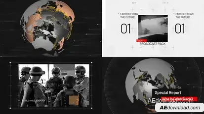 Special Report News Broadcast Pack broadcast-packages template preview