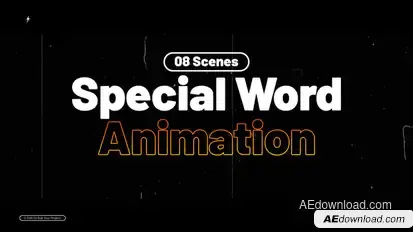 Special Word Animation | After Effects Titles template preview