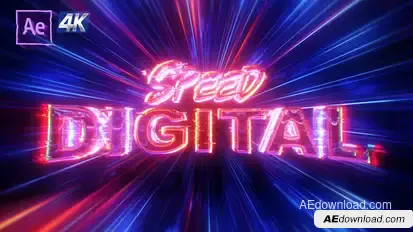 Speed Digital Intro Logo Openers template preview
