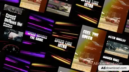 Speed Intro Story Elements template preview