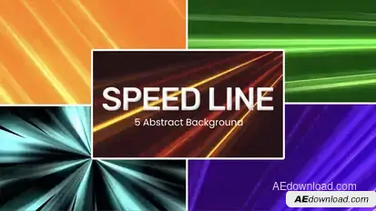 Speed Line Background Loop Elements template preview