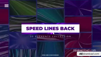 Speed Lines Backgrounds Elements template preview