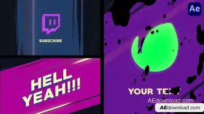 Speedlines Rock Logo Opener [After Effects] Logo Stings template preview