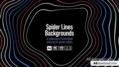 Spider Lines Backgrounds Elements template preview