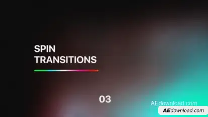 Spin Transitions for After Effects Vol. 03 Elements template preview