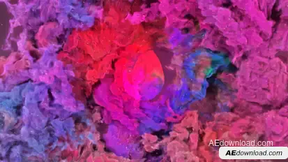 spinning color smoke logo reveal Logo Stings template preview