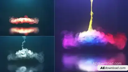Spiral Smoke Reveal Logo Stings template preview