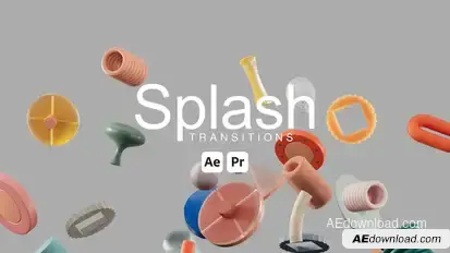 Splash Transitions Elements template preview