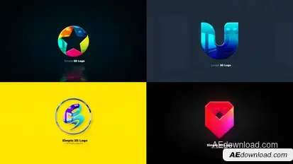 Split 3D Logo Reveal Pack Logo Stings template preview