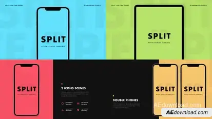 Split - App Promo Product Promo template preview