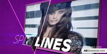 Split Lines Video Displays template preview