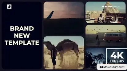 Split Screen Gallery Slideshow Opener Openers template preview