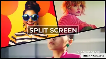 Split Screen Intro Openers template preview