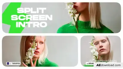 Split Screen Intro - Multiscreen Slideshow Openers template preview
