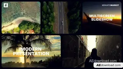 Split Screen Opener | Multiscreen Slideshow Openers template preview