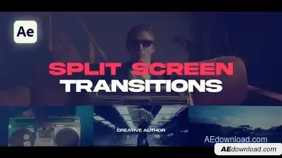 Split Screen Transitions Elements template preview