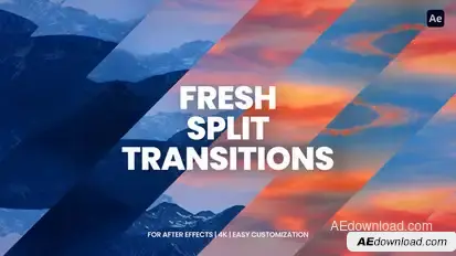 Split Transitions For After Effects Elements template preview