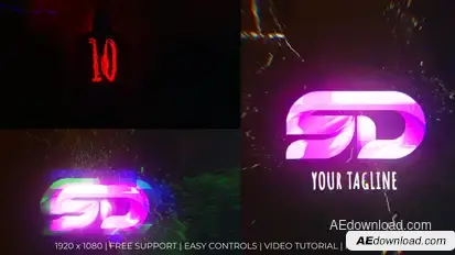 Spooky Countdown Logo Reveal Logo Stings template preview