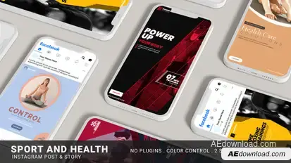 Sport & Health Instagram Promo Product Promo template preview