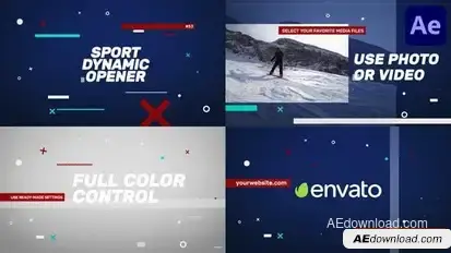 Sport Dynamic Opener for After Effects Openers template preview