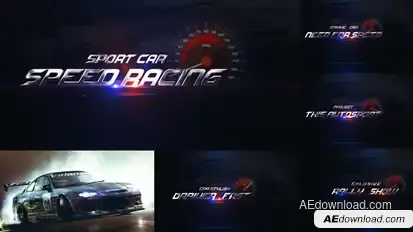 Sport Event Promo / Trailer  / Rally  / Car  / Drift Car broadcast-packages template preview