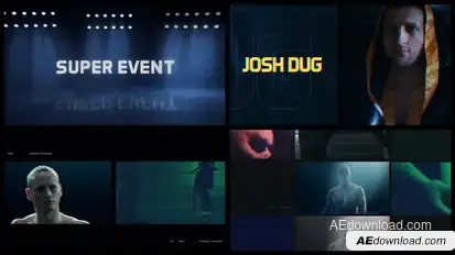 Sport/Fight Night Video Displays template preview