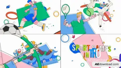 Sport Games Intro Openers template preview