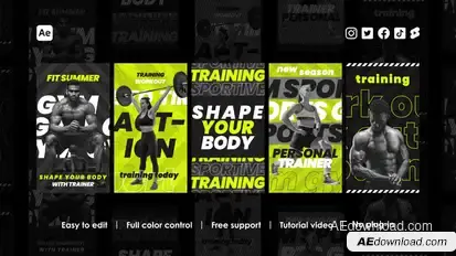 Sport Instagram Reels Product Promo template preview